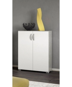 BUFFET "LONDRA 01" BIANCO E PIETRA, 60X35X83 CM